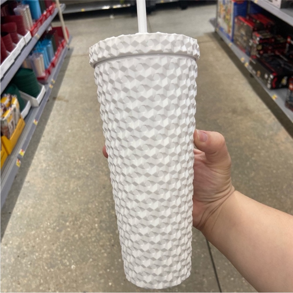 White matte‎ tumbler